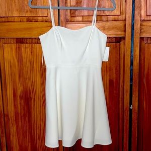 French Connection White Skater Dress